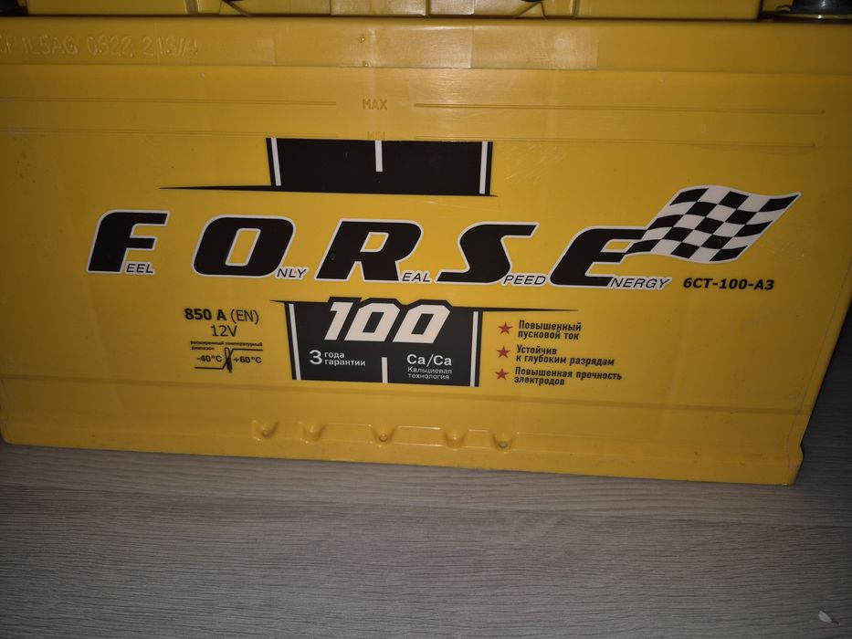 Акумулятор Forse6CT-100 FORSE 100Ah-12V (353х175х190)