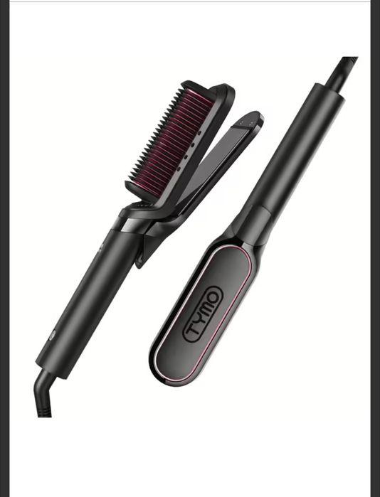 Tymo випрямляч щітка 2-в-1: випрямлення та локони, іонізація