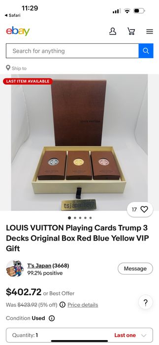 Louis vutton карти для покеру оригінал