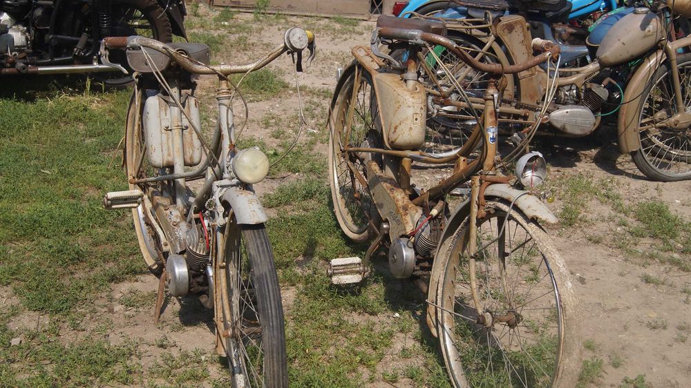 Mobylette 1954 Zabytkowy francuski moped nie Simson Komar