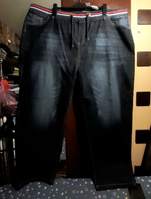 Ого-го какой размерчик новые стрейчевые летние джинсы батал 6XL