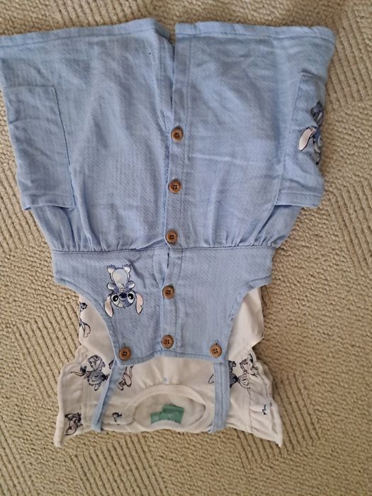 Komplet Disney baby/86/ body + ogrodniczka