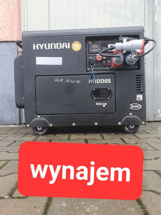 Agregat prądotwórczy 7kw diesel do wynajęcia