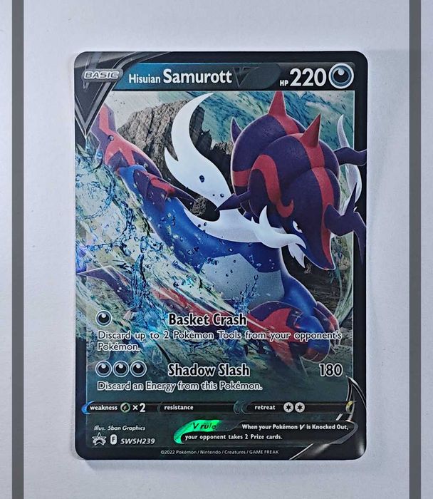 Hisuian Samurott V SWSH239 Promo Pokemon ENG-NM
