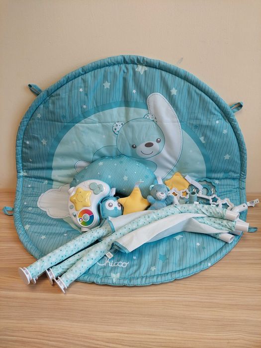 Chicco, mata dla niemowlaka, 3w1, niebieska