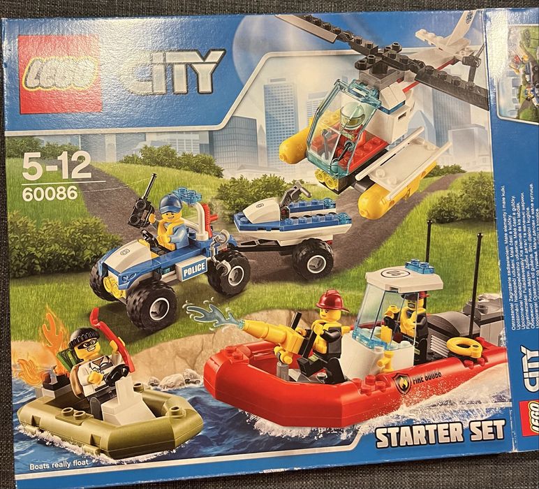 Lego City 60086 komplet 100% starter set policja straz
