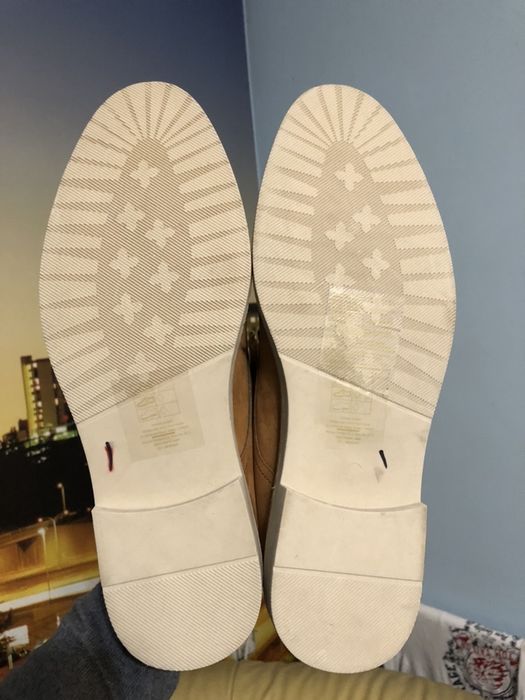 New Туфли классические Primark 44 разм экокожа коричневые clarks