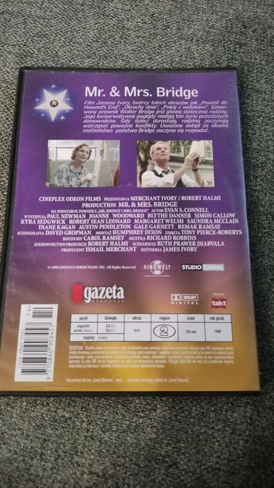 Film DVD "Mr. & Mrs. Bridge" (Kino z Gwiazdami) - Paul Newman