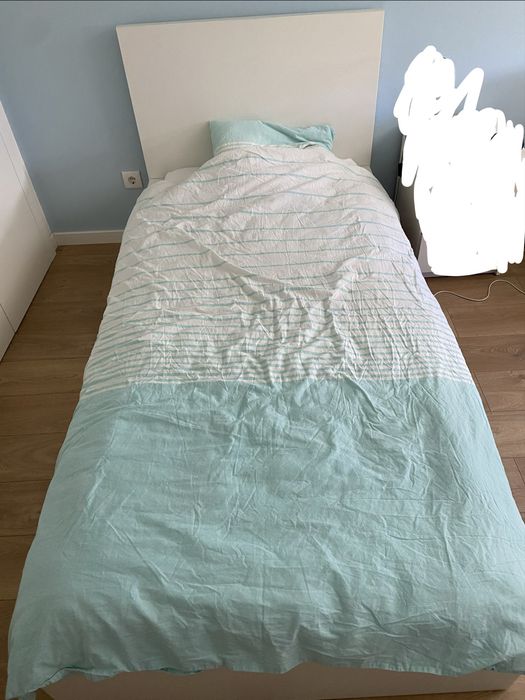 Cama de solteiro MALM IKEA branca 90 x 190 cm + colchao