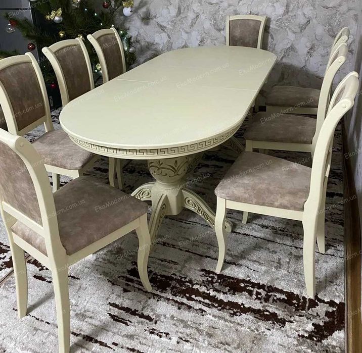 Стільці м'які банкетні Білі та Слонова кістка у вітальню, на кухню