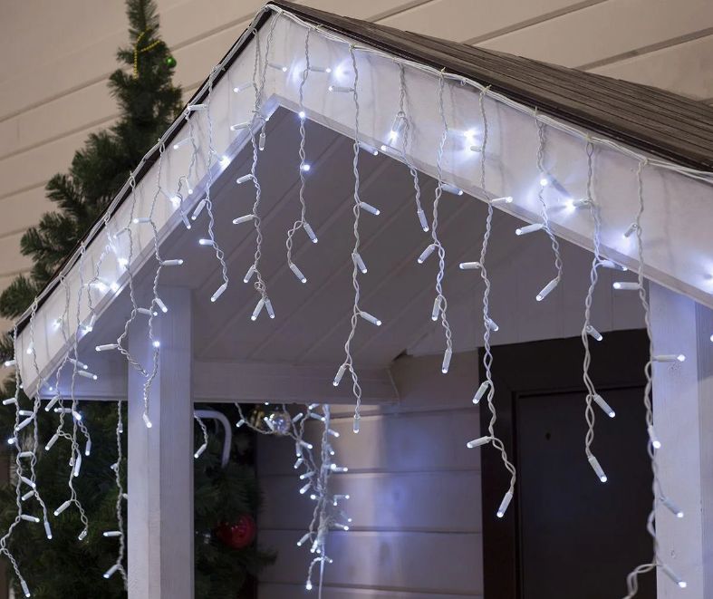 Гирлянда морозостійка 19м 500 led  сопли бахрома вулична гірлянда