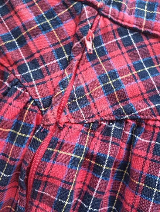 Spódnica spódniczka świąteczna elegancka w kratkę 122