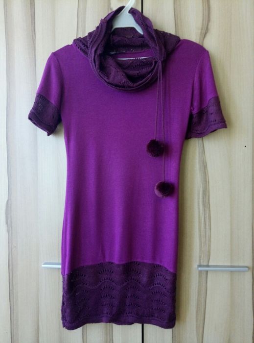 трикотажное платье-туника