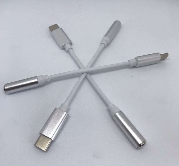 Аудио адаптер, переходник для наушников с TypeC на 3,5mm jack, Тайп си