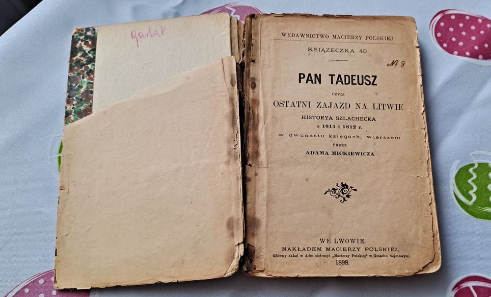 Adam Mickiewicz "Pan Tadeusz" 1898r