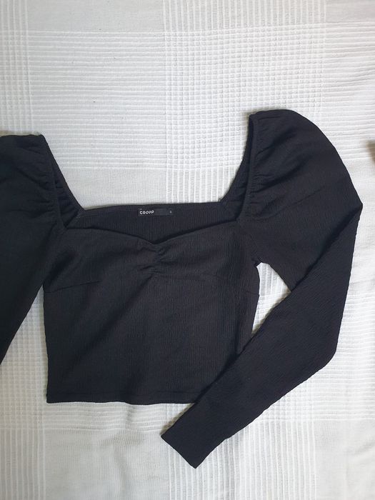 Czarna bluzka Cropp