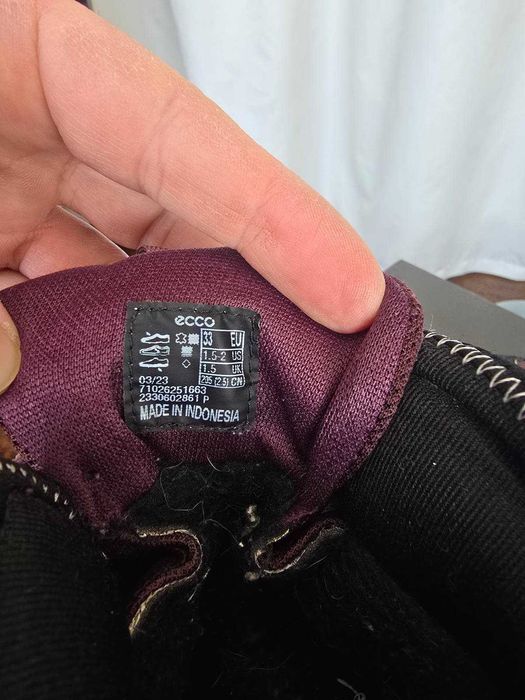 Зимові чобітки Ecco Goretex розмір 33