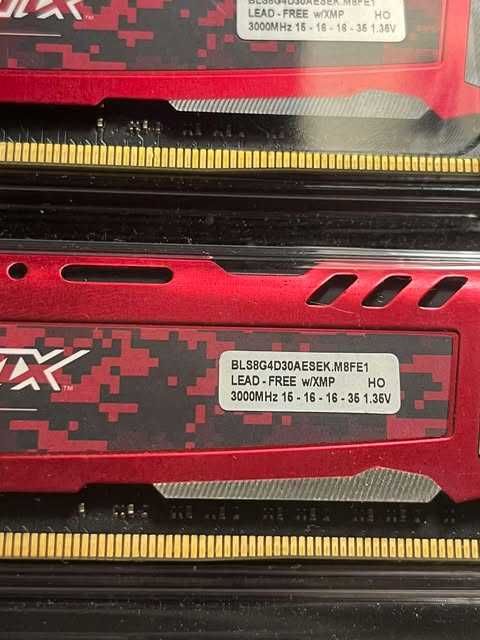 Ballistix Sport LT, DDR4, 16 GB, 3000MHz, CL15