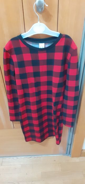 Vestido 9 anos vermelho / preto