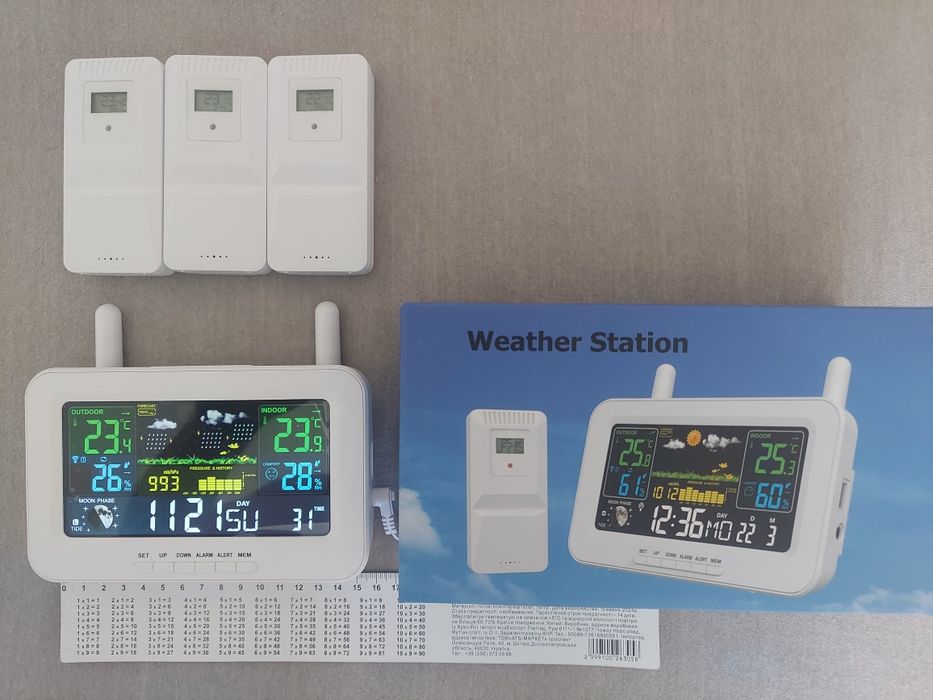 Розумна метеостанція Multifunctional weather 5062 з зовнішнім датчиком