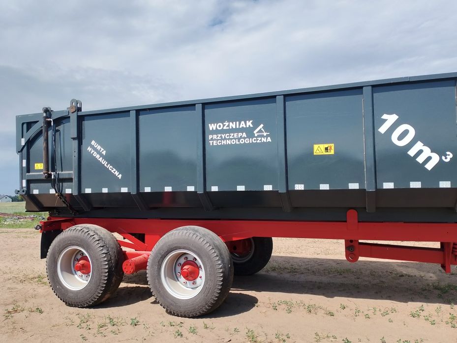 Przyczepa skorupowa 10m3 nowa zabudowa. Zamiana transport