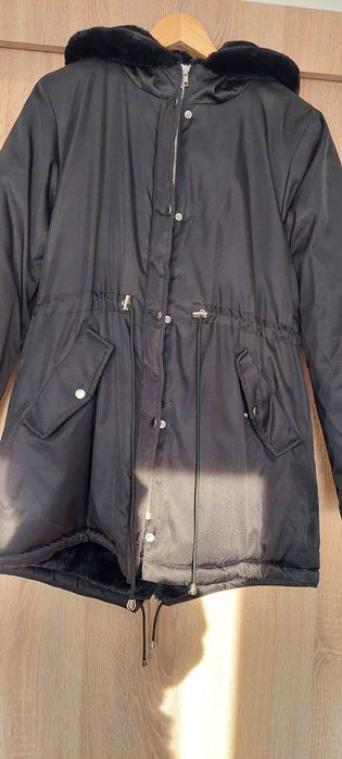 Nowa parka kurtka czarna 42 44