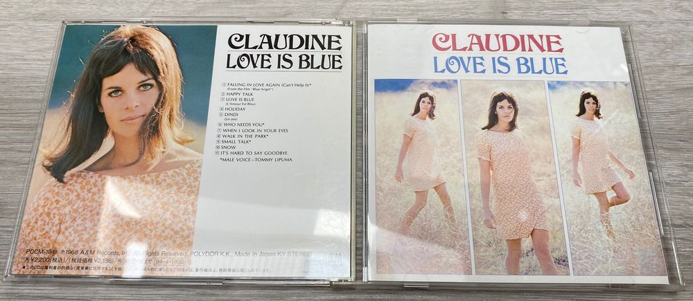 Claudine Longet "Love is Blue" CD Japonia OBI