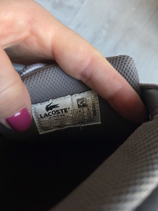 Lacoste Upton Leather Grey