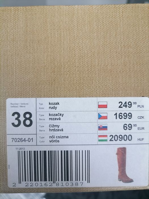 Kozaki Lasocki rozmiar 38