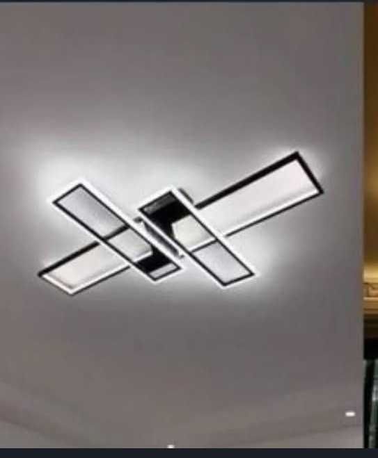 ЛЕД люстра 120Ватт чорно біла (БЕЗКОШТОВНА Доставка)