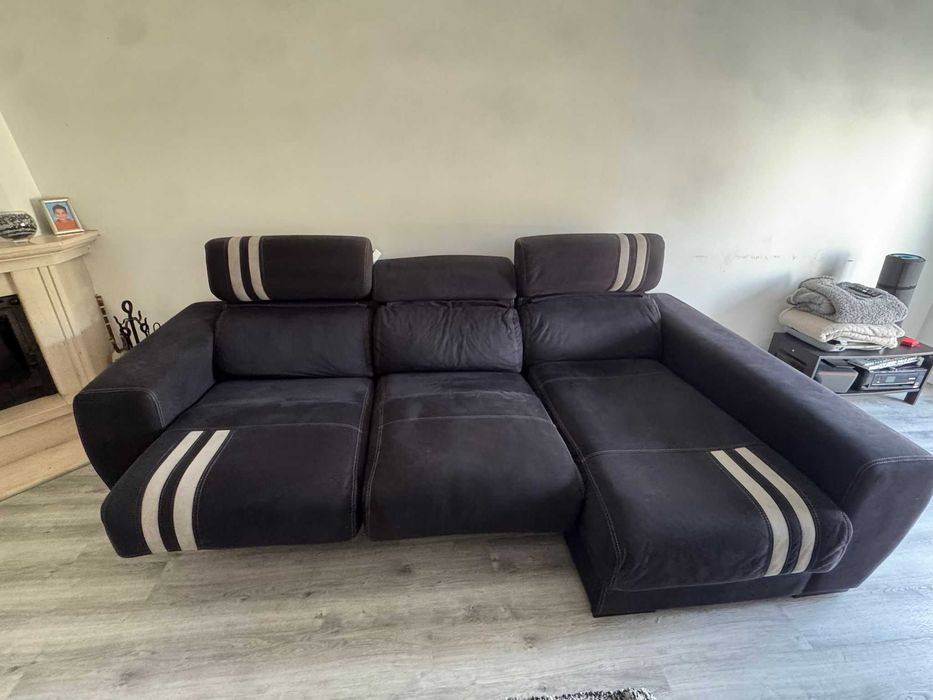 Sofá 3 lugares com chaise long