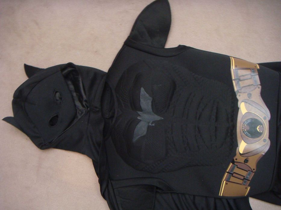 strój przebranie superman batman efekt super mięśni + maska 110 / 116