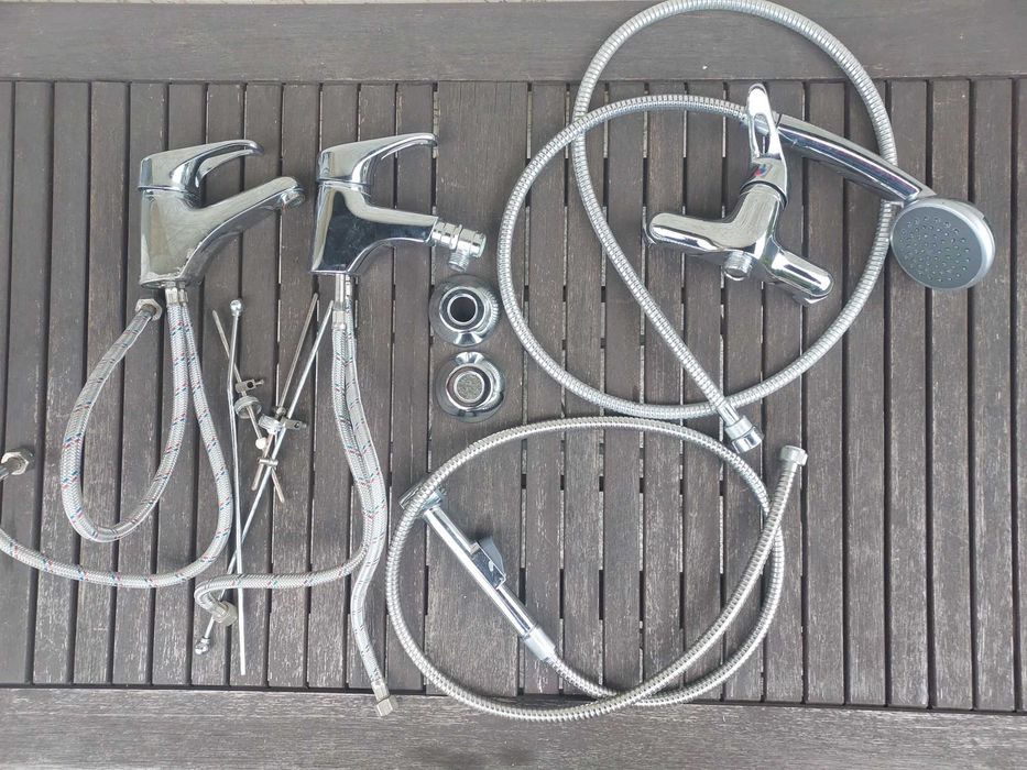 baterie: prysznic, bidet, umywalka