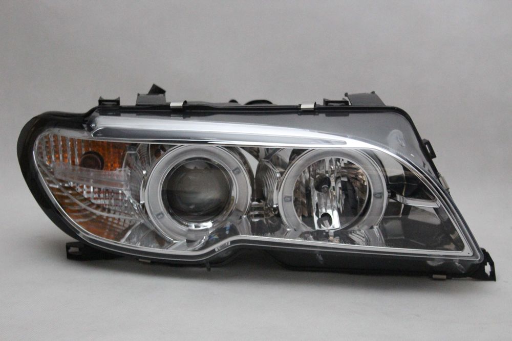 Lampy przednie przód BMW E46 COUPE 03-06 D2S CCFL LED XENON RINGI CHRO