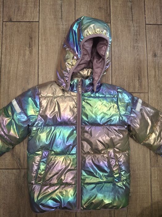 Kurtka puchowa zimowa 5-6 lat lindex rozmiar 110-116 l