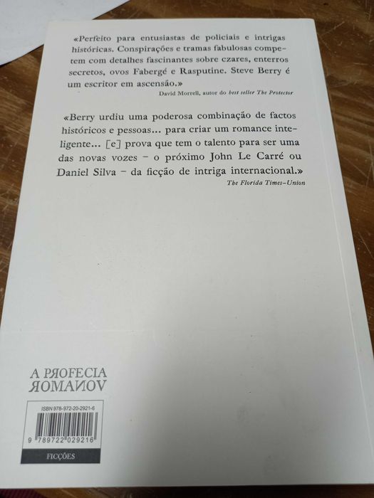 Livro: A Professia Romanov - Steve Berry