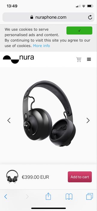 Nuraphones em muito bom estado