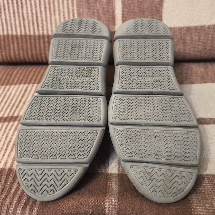 Чоловічі шкіряні мокасини кросівки Skechers