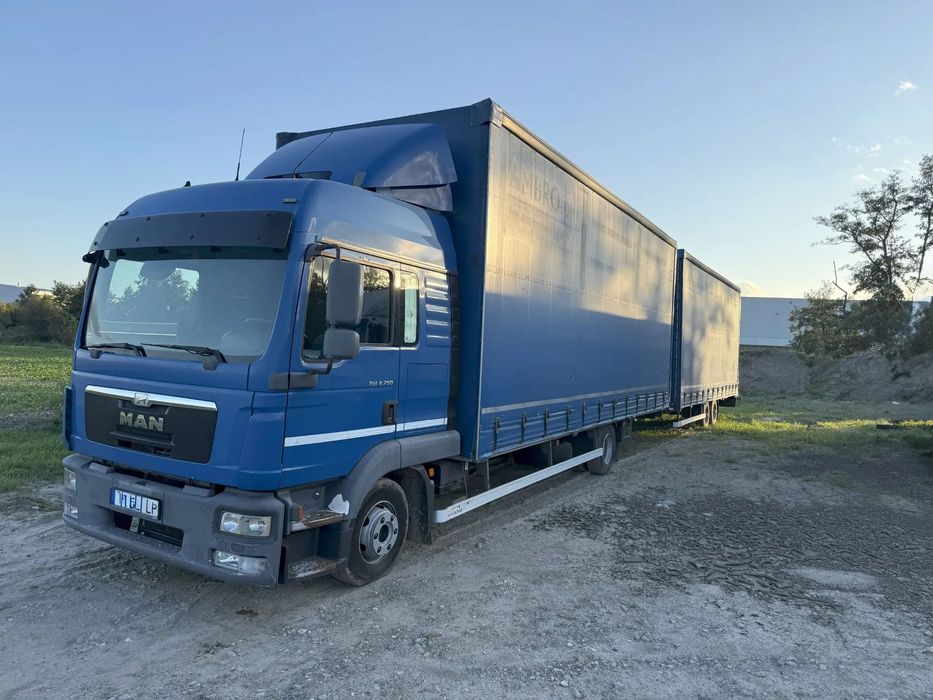 MAN TGL 8.250  MAN TGL 8.250 + przyczepa Konar JG2