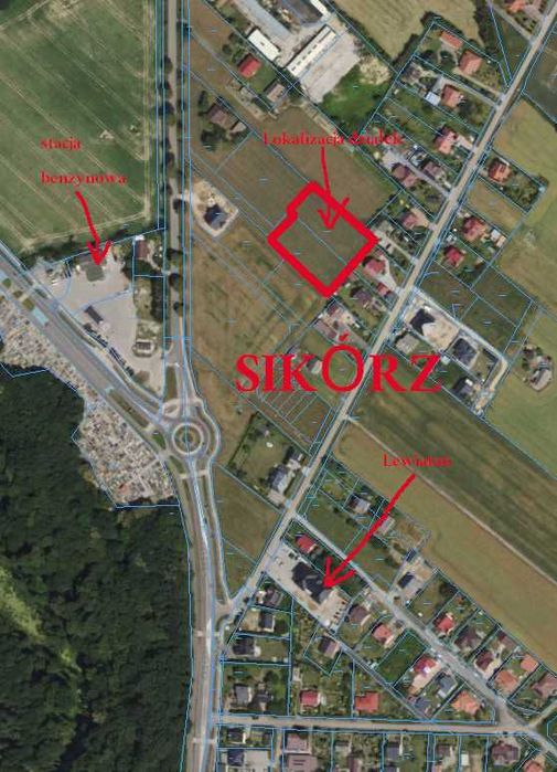 Sprzedam działkę budowlaną w Sikorzu