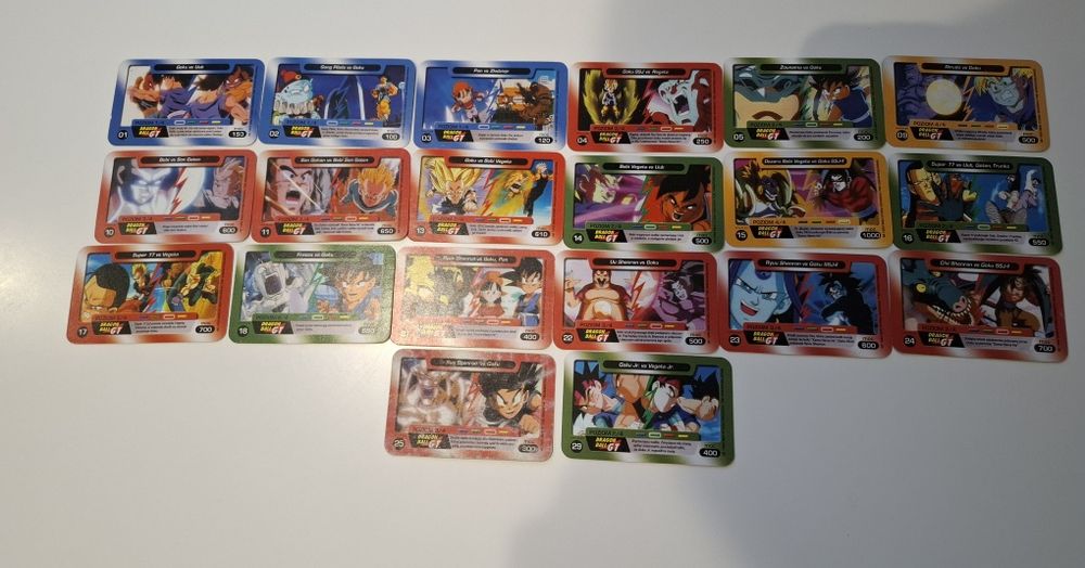 Dragon Ball chio - karty walki Z i GT