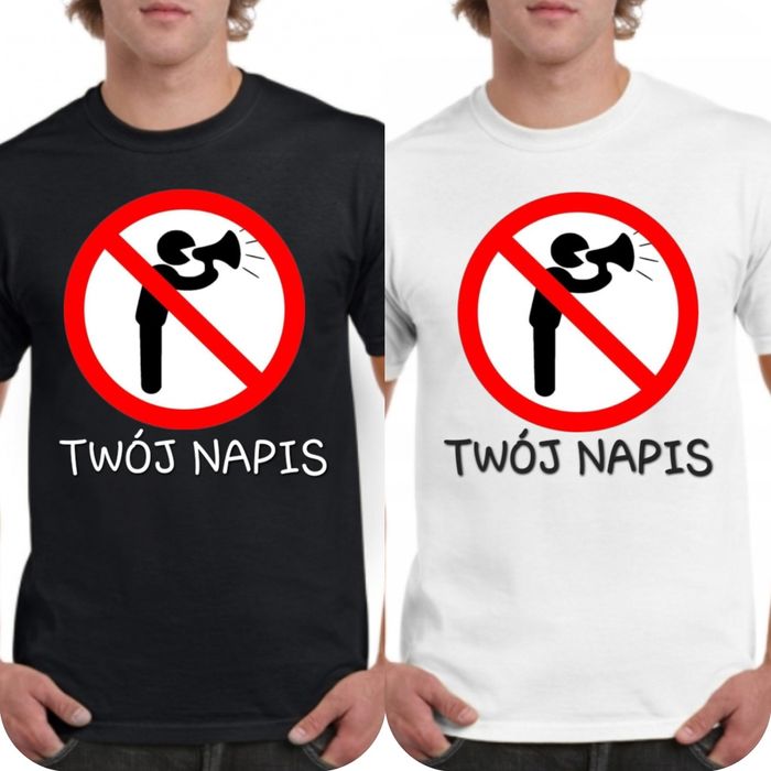 Koszulka z śmieszną grafiką ZAKAZ