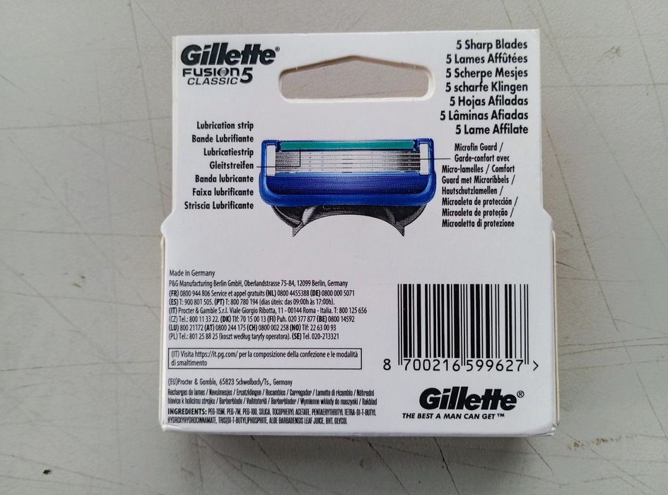 Gillette Fusion 5 Clasic 6 szt. 2 opk.