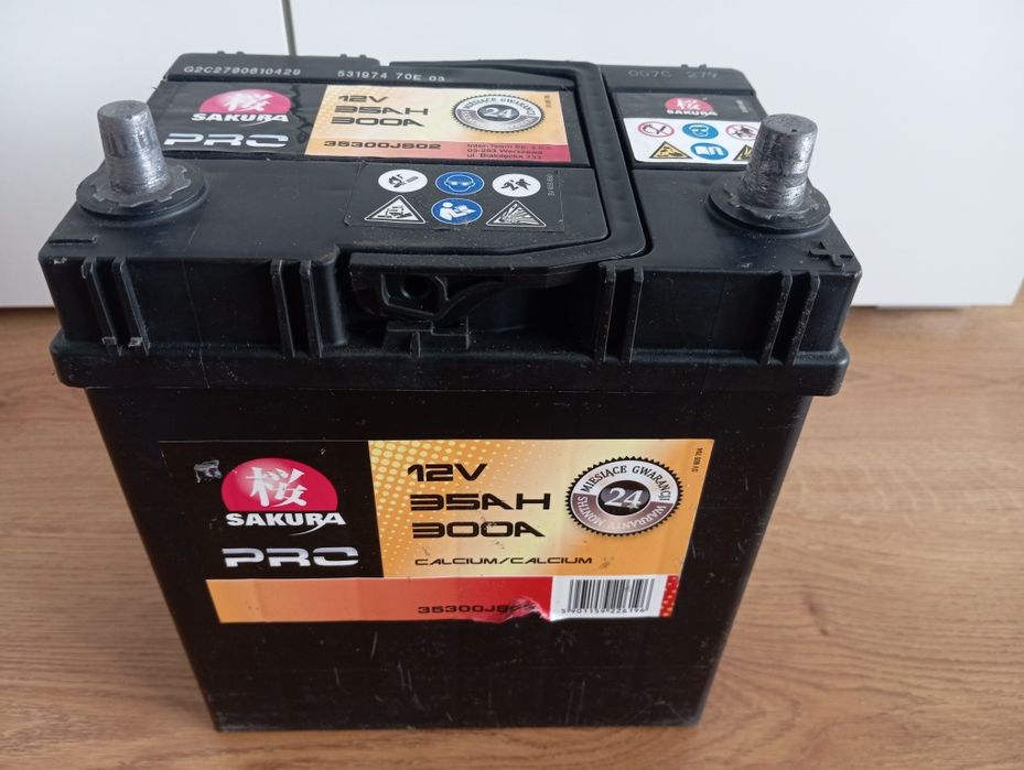 Akumulator 12V 35Ah 300A panel słoneczny łódka kemping kamper przyczepa