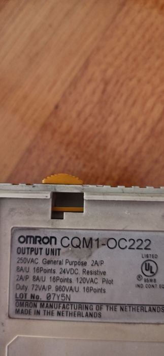 OMRON Carta de saídas para o PLC CQM1