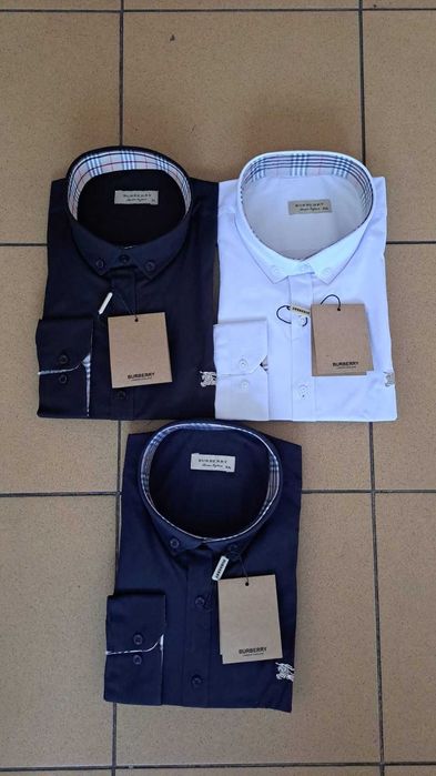 Koszula męska mały znaczek burberry boss eleganckie RL hit Premium