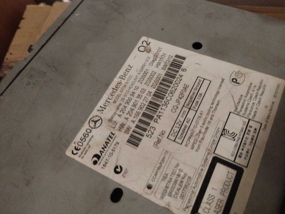 Радіо MERCEDES C CLASS W204 Навігація магнітола A2049009410 NTG4.5