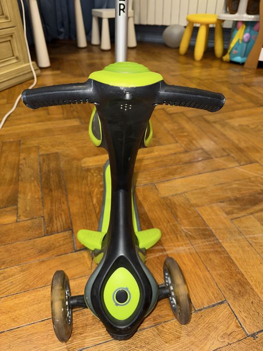 Самокат globber evo comfort lights зелений 5 в 1