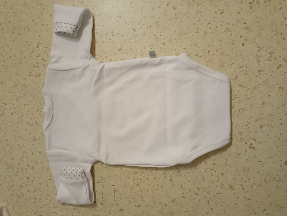 Body niemowlęce kopertowe białe Eevi rozm. 62