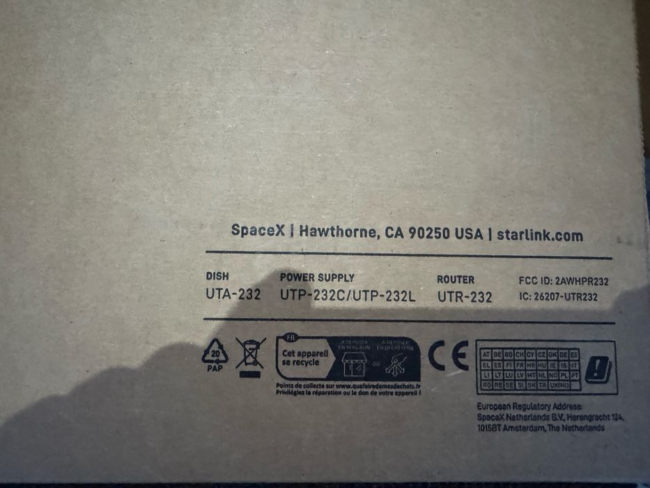 Супутниковий модем STARLINK satallite gen 3 V4